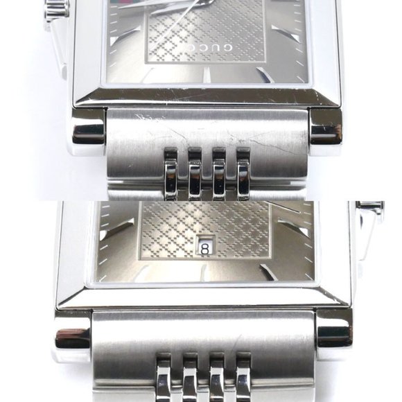 GUCCI Rectangle Watch Battery Operated YA138402 Men's - Picture 4 of 8